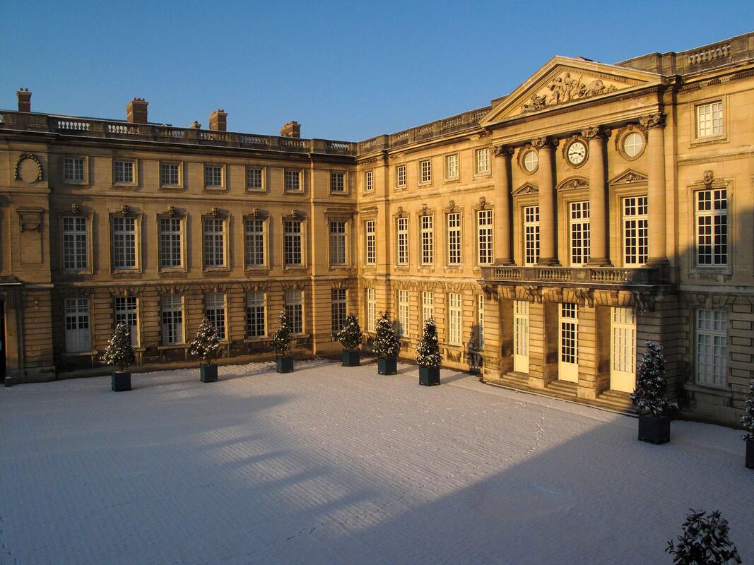 Château de Compiègne pendant l'hiver