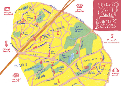 Histpores d'art - parcours d'oeuvres (map)