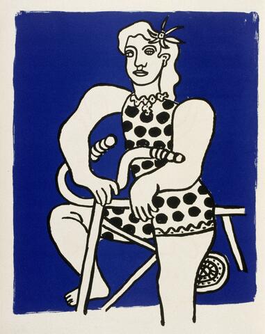 Représentation d'une femme sur un vélo