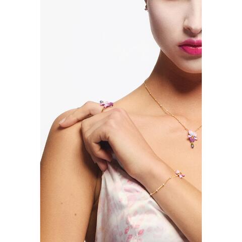 La bague ajustable Violette - Les Néréides