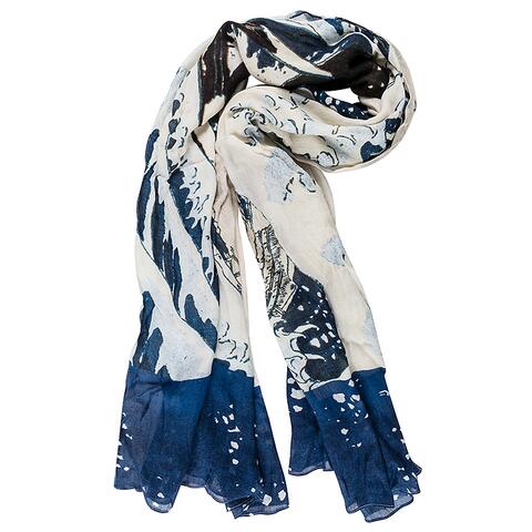 Étole Hokusai - La grande vague 