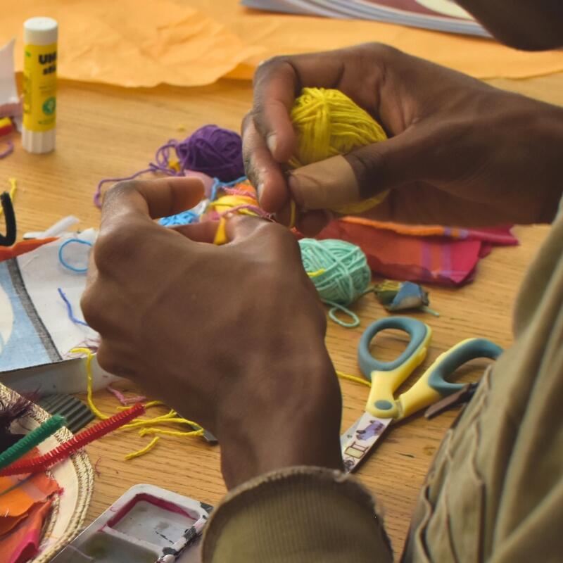 photo prise lors d'un atelier créatif