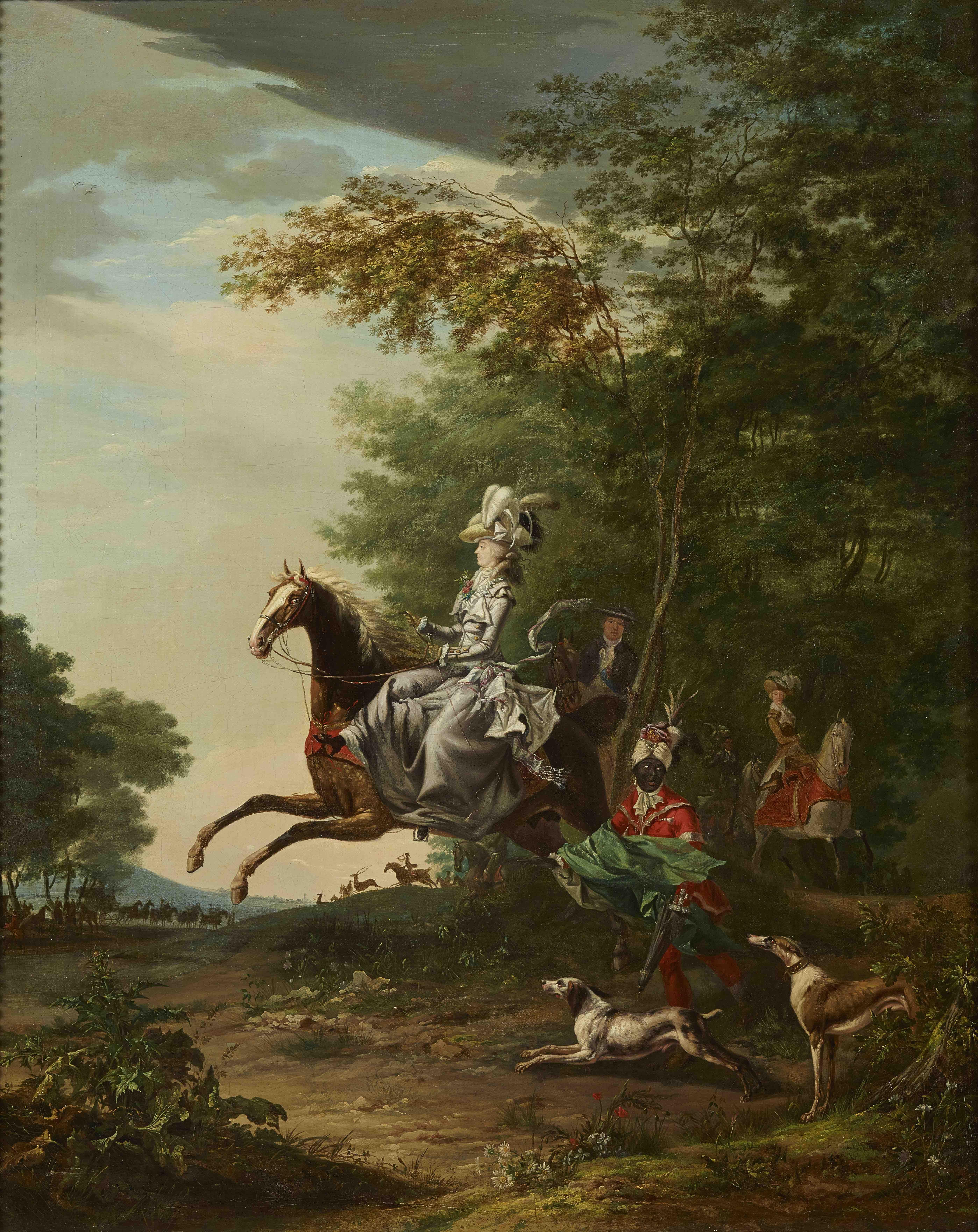 Marie-Antoinette chassant à courre, vers 1783-1785, Louis-Auguste Brun © Château de Versailles, Dist. GrandPalaisRmn / Christophe Fouin