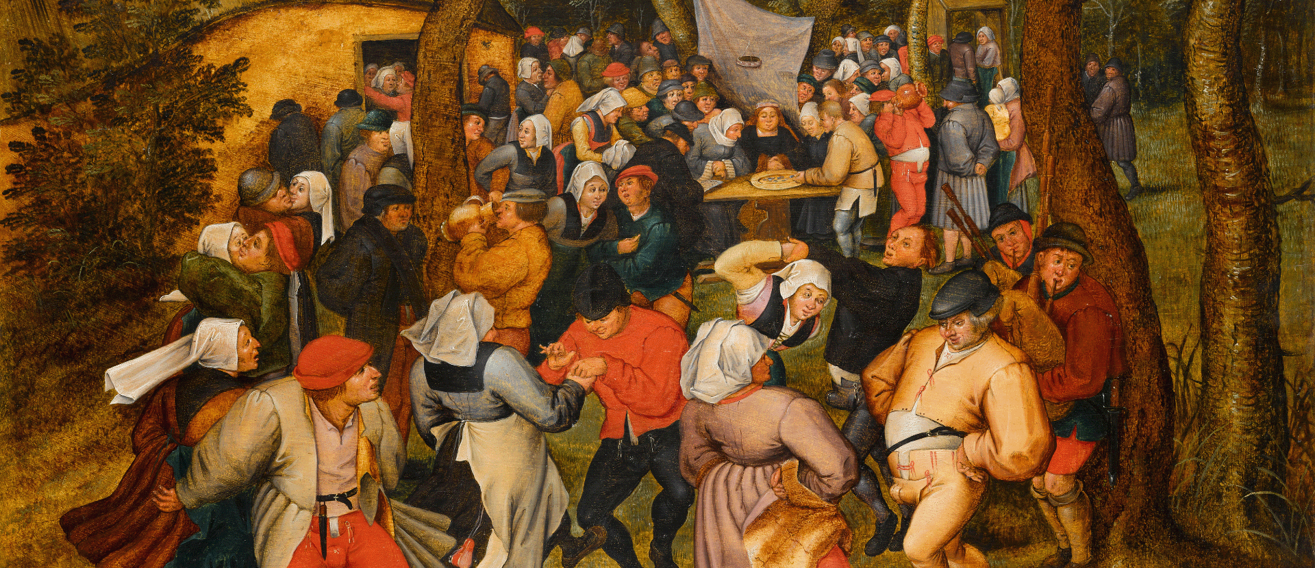 Pieter Brueghel II, Danse de noces en plein air ou Danse de la mariée, 1610, huile sur bois