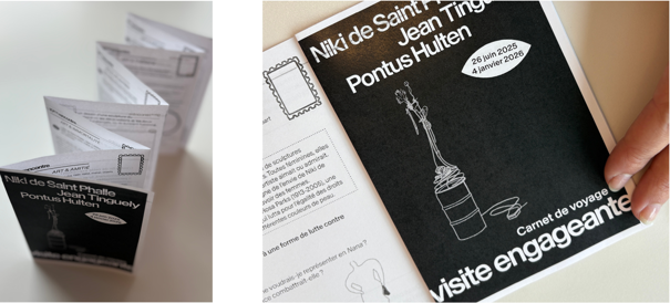 Carnet de voyage de l'exposition Niki de Saint Phalle, Jean Tinguely, Pontus Hulten