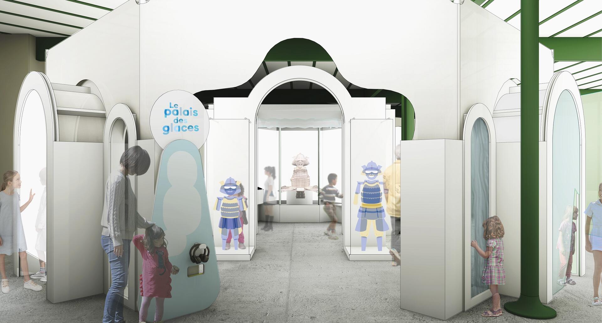 Vue 3D de l'exposition Transparence