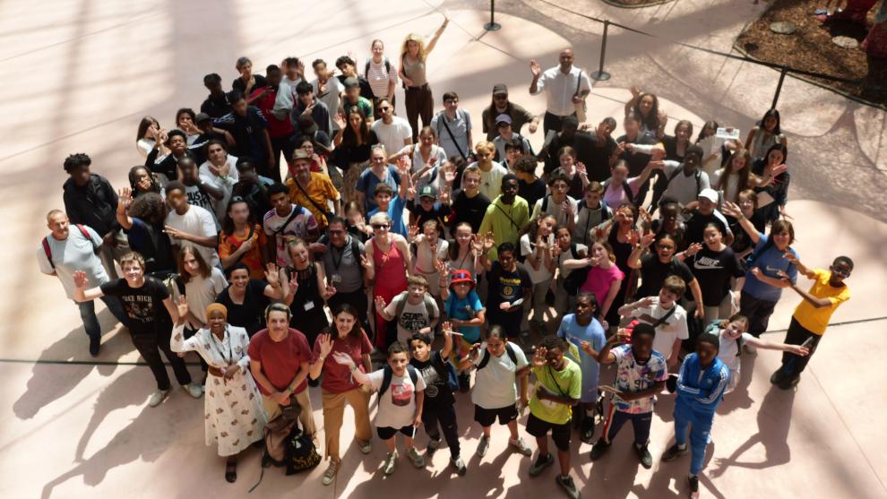 Photo d'un groupe d'élèves 
