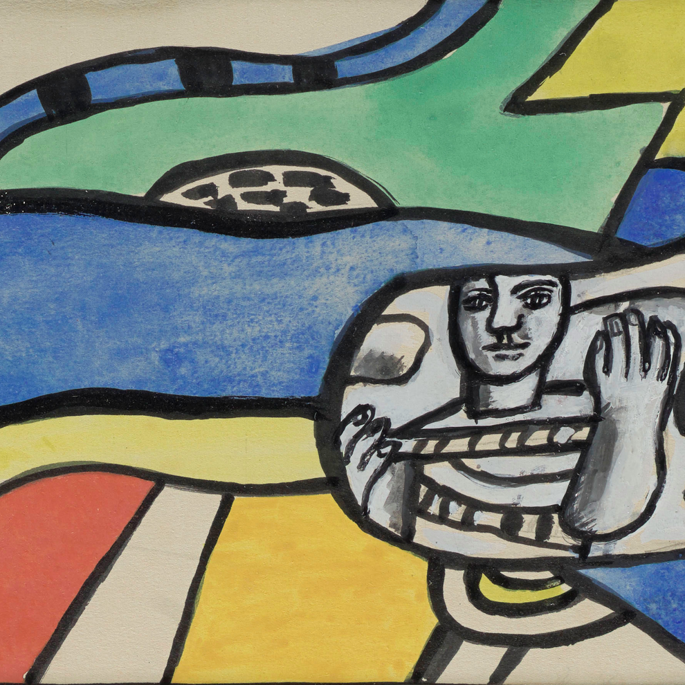 Fernand Léger, Sans titre (Maquette pour Stade, Hanovre), vers 1955 (détail)