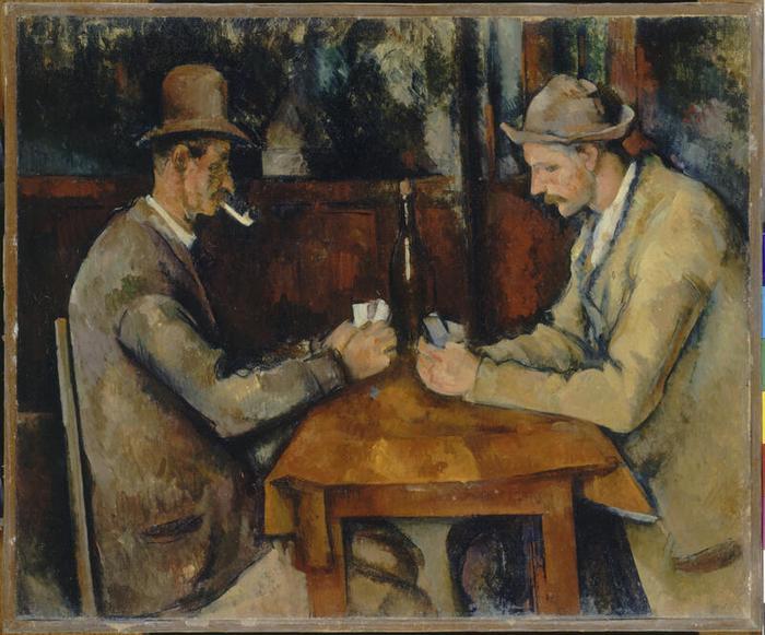 Visuel de l'œuvre "Les joueurs de cartes" par Paul Cézanne